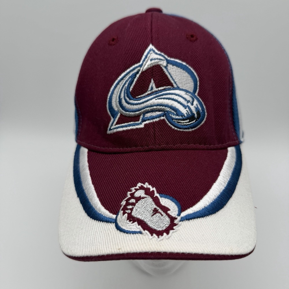 TEI NHL Colorado Avalanche Adjustable Hat Blue Maroon White‎ One Size